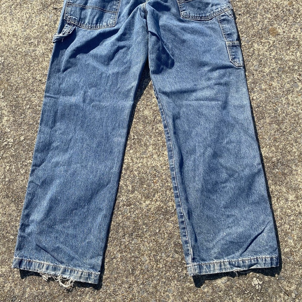 VTG Levi Strauss Signature Carpenter Jean 36x32 Wide Leg 90s Y2K Baggy VGC - Picture 12 of 14